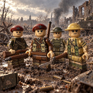 British Army Infantry Team - Airborne & Line Infantry | 4 Figures
