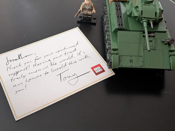 A personal note from Tony