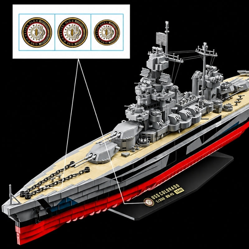USS Colorado - Colorado Class Battleship | 1:300 Scale