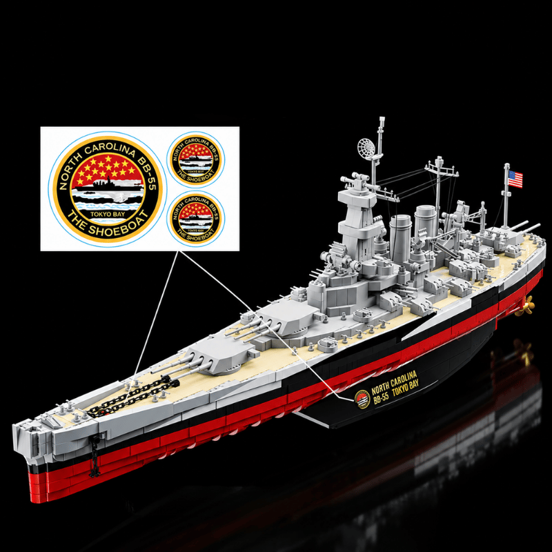 USS North Carolina - North Carolina-Class Battleship | 1:300 Scale