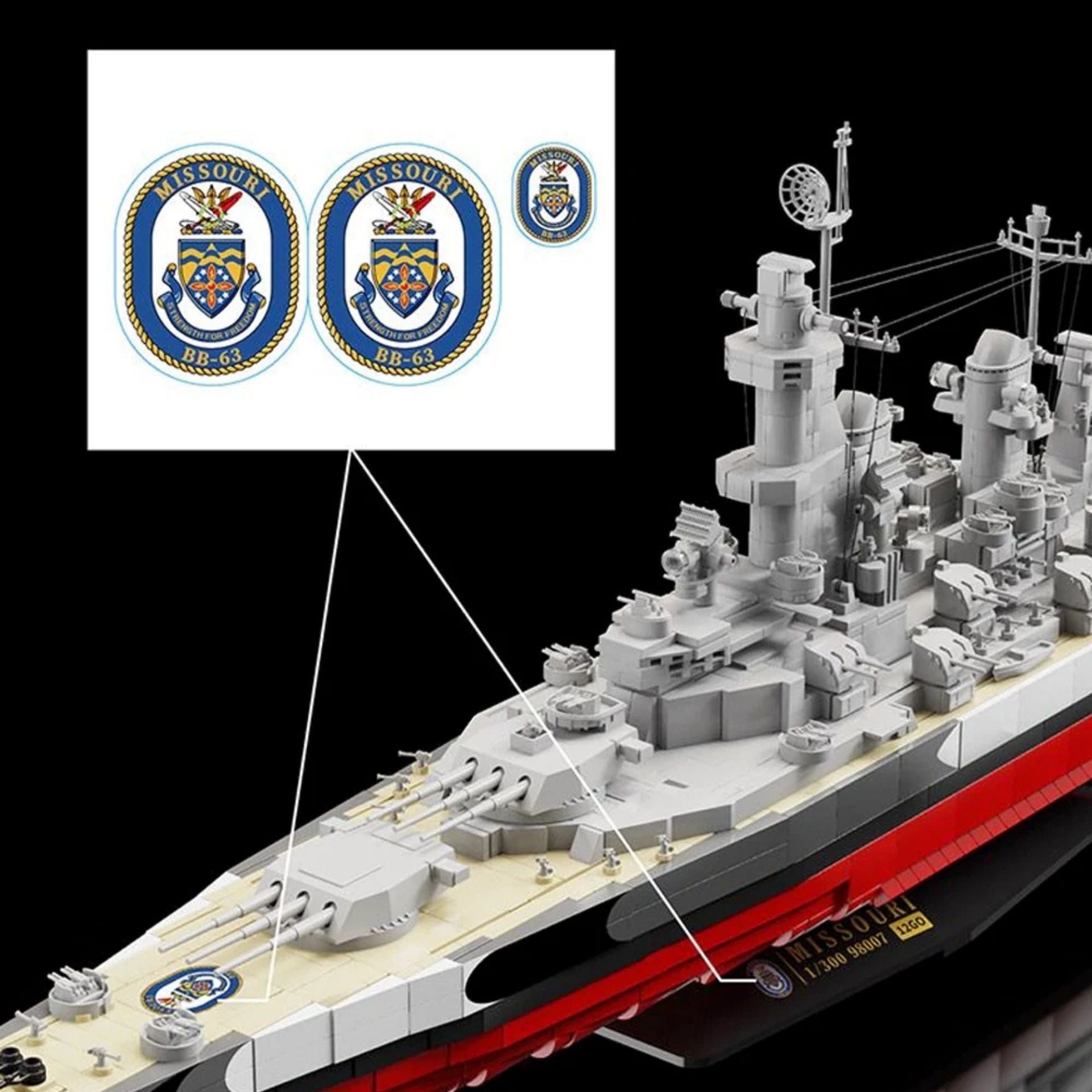 USS Missouri - Iowa-Class Battleship | 1:300 Scale