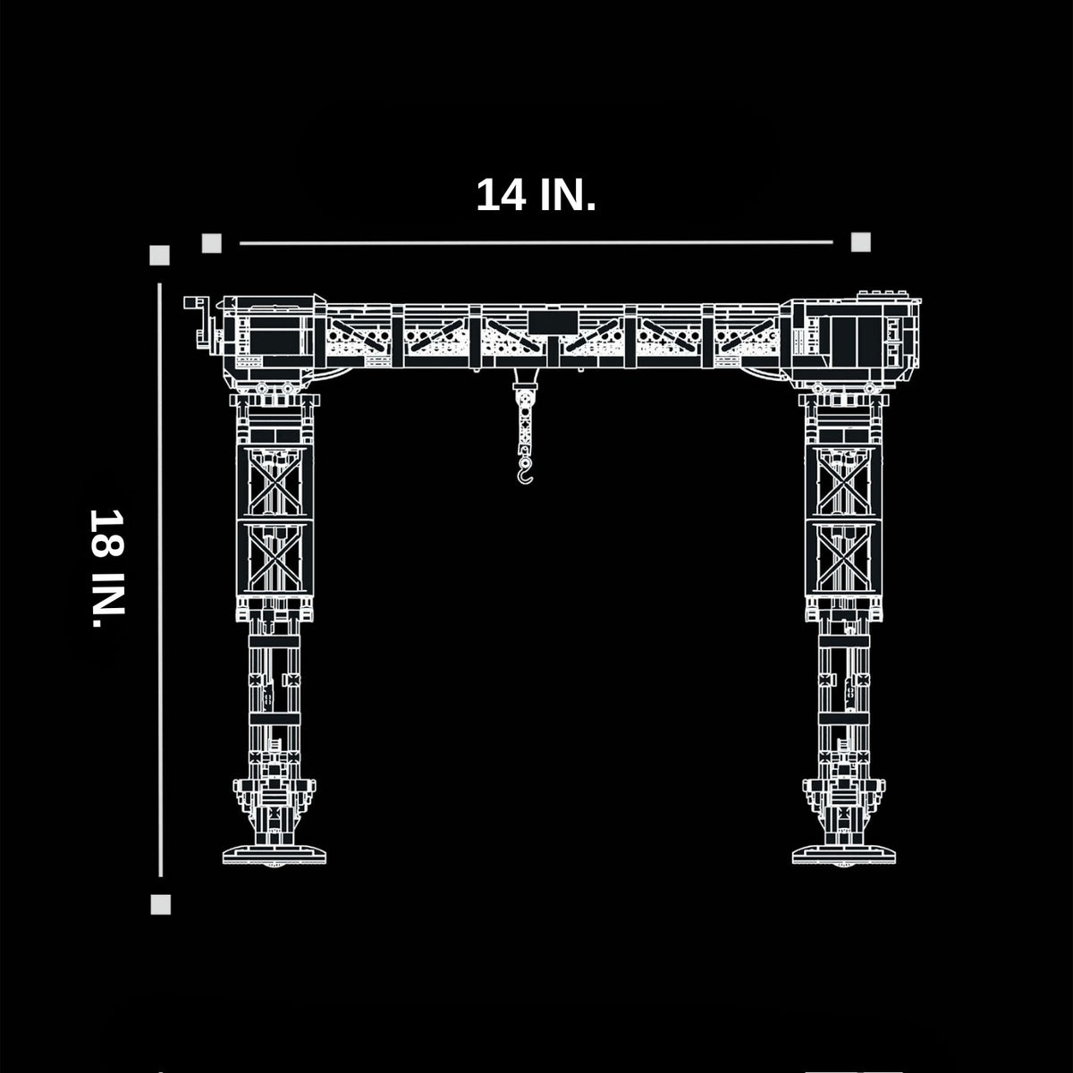 Strabokran - 16-Ton Gantry Crane | 1:28 Scale