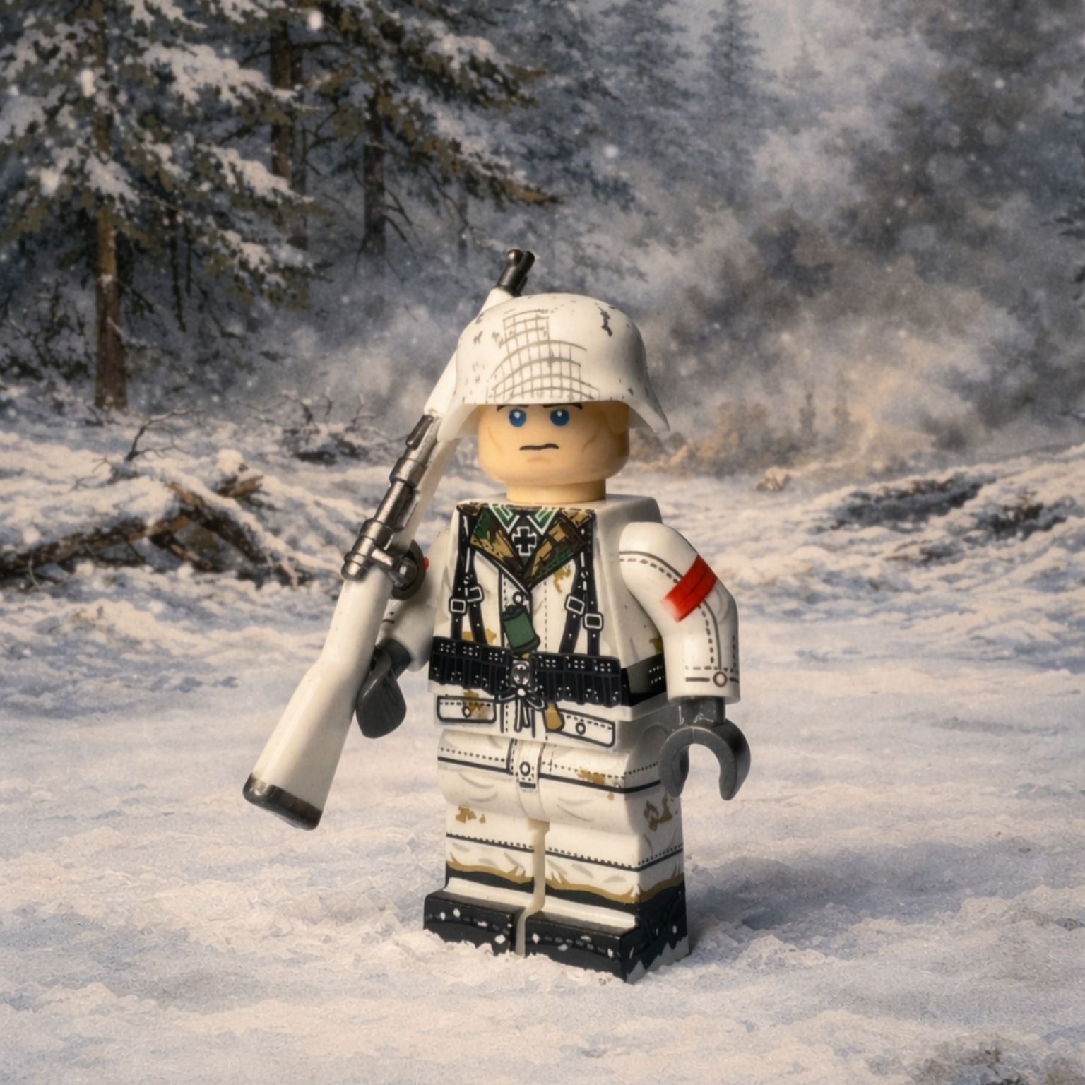 SS Infantry Kar98 - Sumpfmuster Rev/ Winter Smock