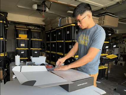An order being packed